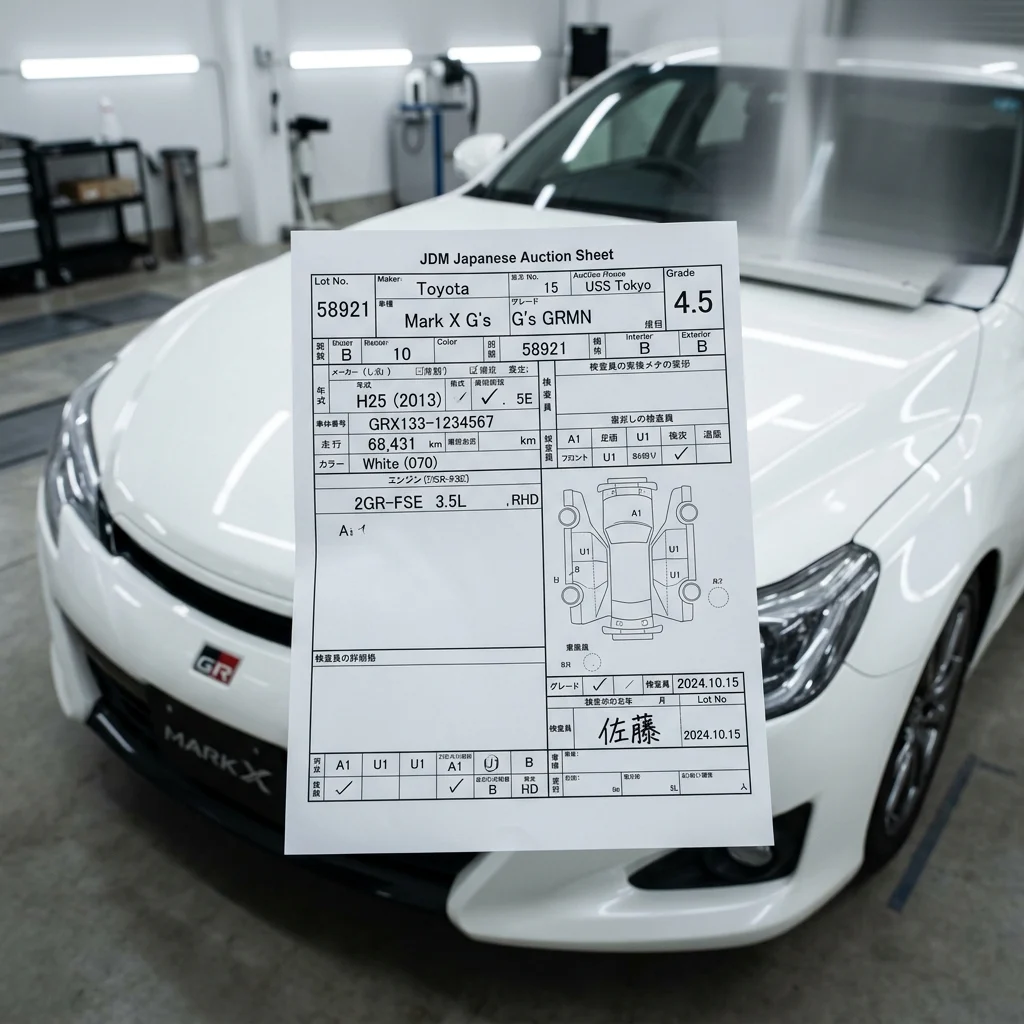 What Is a Car Auction Sheet? How to Read and Verify JDM Grades